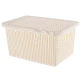 Storage Box Beige 28X19.5X14Cm